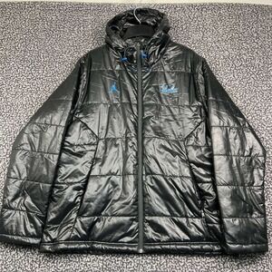 Air Jordan x UCLA Bruins Puffer Jacket Men Large Black Hooded Full Zip L